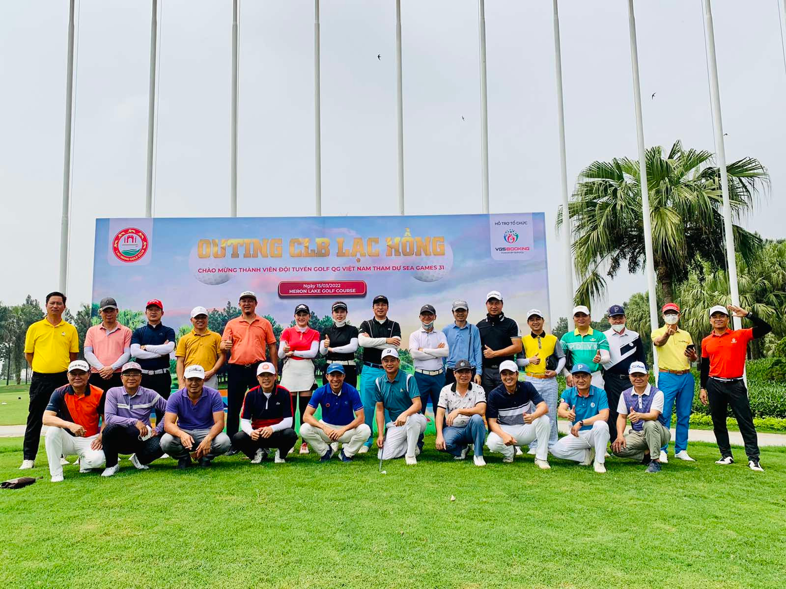 CLB Golf Lạc Hồng tổ chức Outing chúc mừng thành viên tham dự ĐTQG dự SEA Games 31 - Ảnh 1.