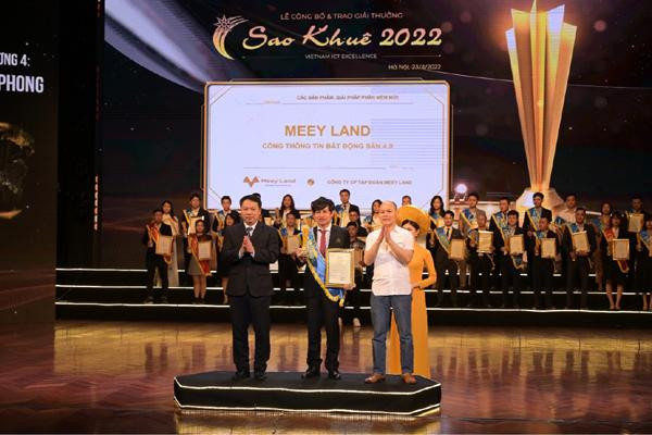 Cổng thông tin BĐS 4.0 của Meey Land nhận Giải thưởng Sao Khuê 2022 - Ảnh 1.