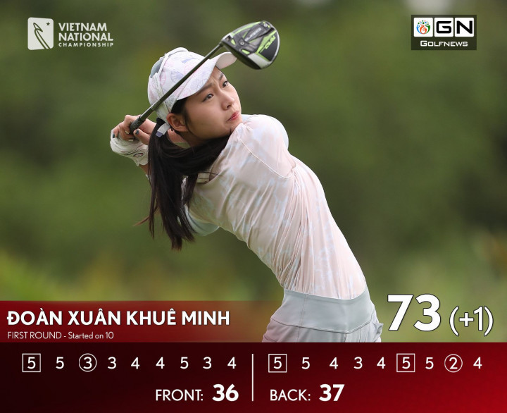 Giải Vô địch Golf Quốc gia 2022 – Cúp VinFast: Đoàn Xuân Khuê Minh độc chiếm ngôi đầu bảng Nữ - Ảnh 1.