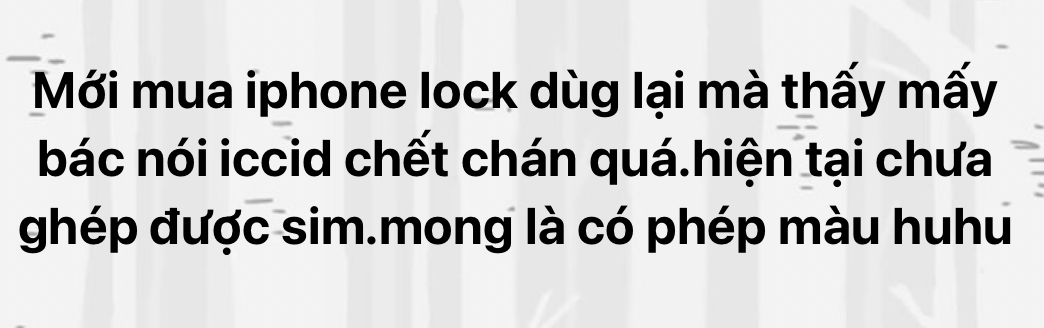 Mã ICCID chết khiến iPhone Lock tại Việt Nam 