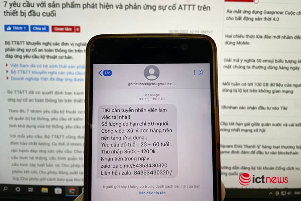 Sau TikTok, đến lượt Tiki bị mạo danh nhắn tin tuyển dụng để lừa đảo người dùng Sau TikTok, đến lượt Tiki bị mạo danh nhắn tin tuyển dụng để lừa đảo người dùng