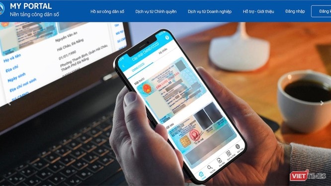 Giao diện nền tảng Công dân số Đà Nẵng – My Portal