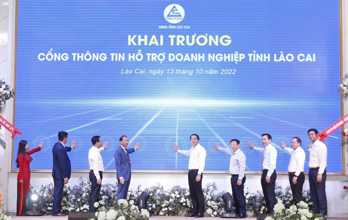 Lào Cai khai trương Cổng thông tin hỗ trợ doanh nghiệp