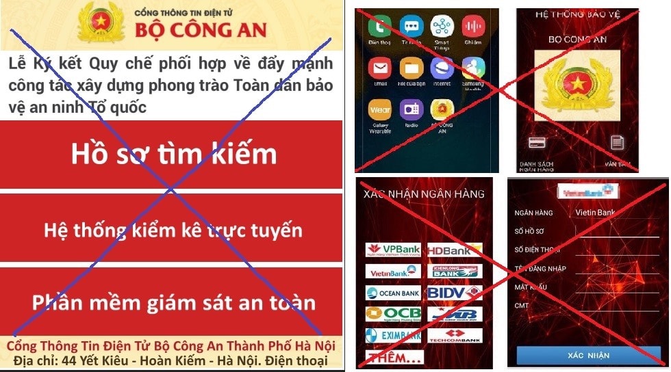 Nhận diện chiêu trò ẩn mình dưới các trang web công an của tội phạm lừa đảo