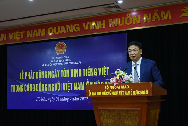 Theo Thứ trưởng Phạm Quang Hiệu, Ngày Tôn vinh tiếng Việt trong cộng đồng người Việt Nam ở nước ngoài sẽ trở thành dấu mốc quan trọng