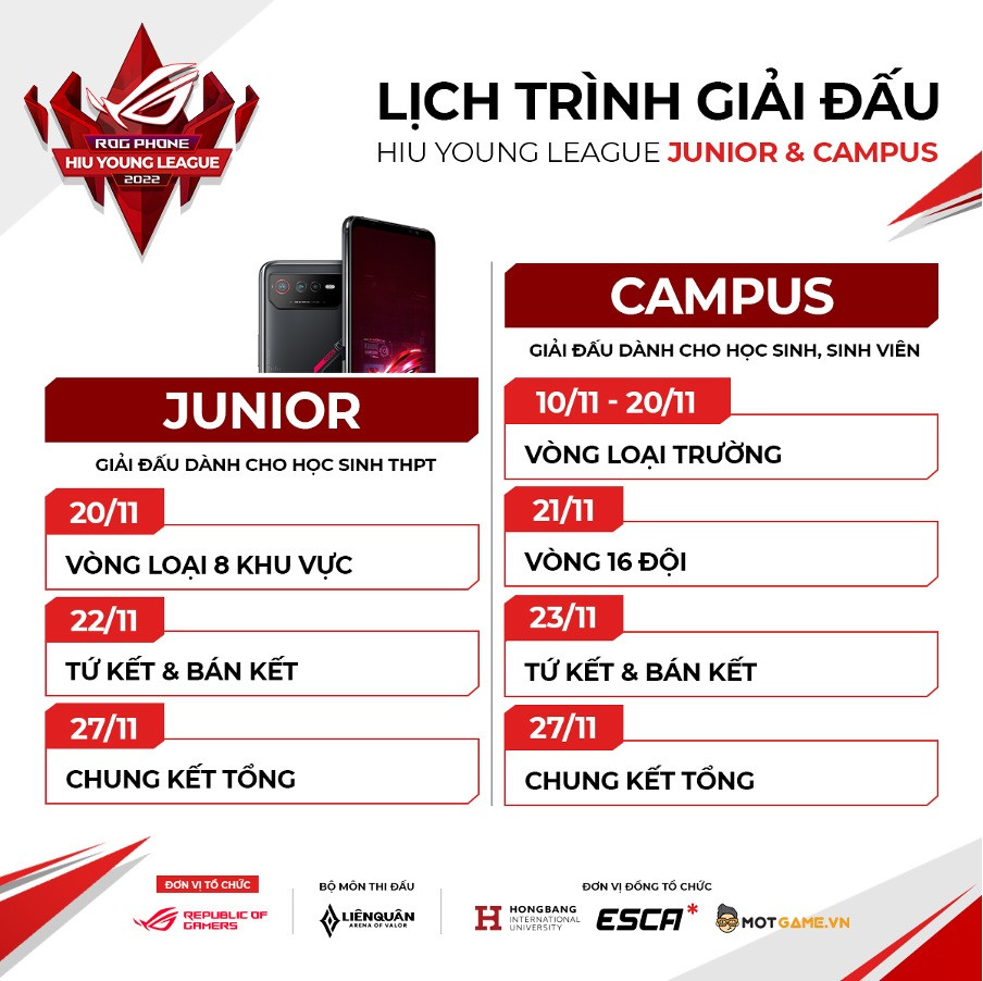 Khởi tranh giải ROG Phone HIU Young League 2022 tại TP.HCM - Ảnh 1.