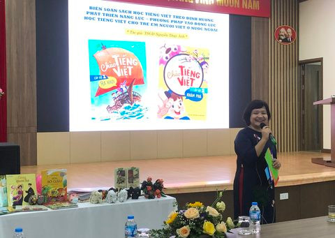 TS Nguyễn Thụy Anh giới thiệu bộ sách Chào Tiếng Việt
