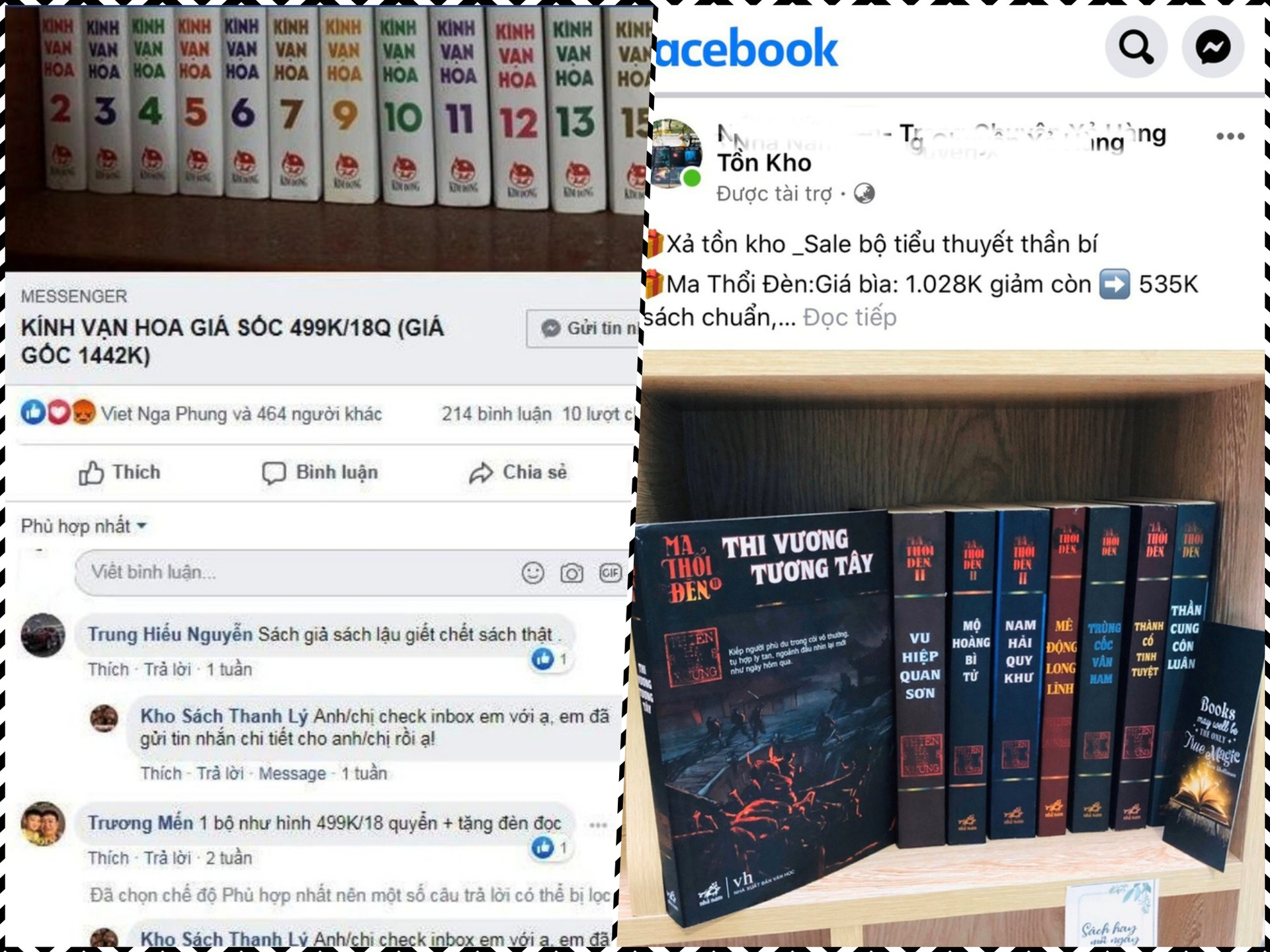 Sách lậu được rao bán trên mạng xã hội