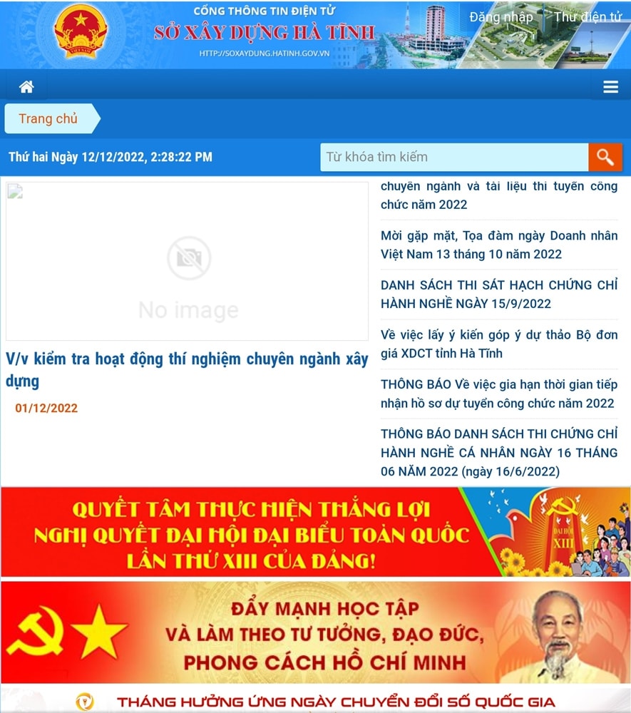 Hà Tĩnh: Chuyển đổi số là mục tiêu đột phá của ngành Xây dựng Hà Tĩnh: Chuyển đổi số là mục tiêu đột phá của ngành Xây dựng