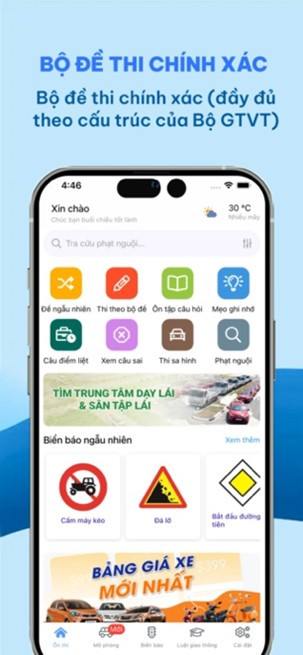 Chuyển đổi số và các ứng dụng chuyển đổi số cho người dân: Ứng dụng học luật giao thông và ôn thi giấy phé lái xe