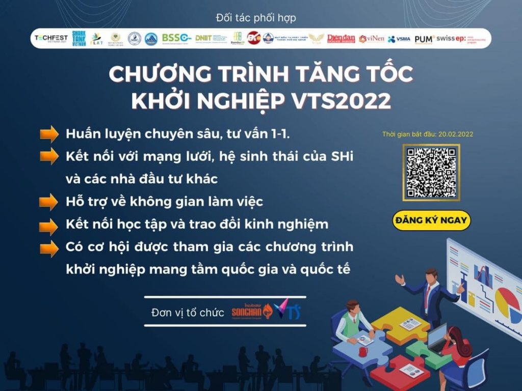 Đà Nẵng: Mở đơn đăng ký chương trình tăng tốc khởi nghiệp VTS 2023