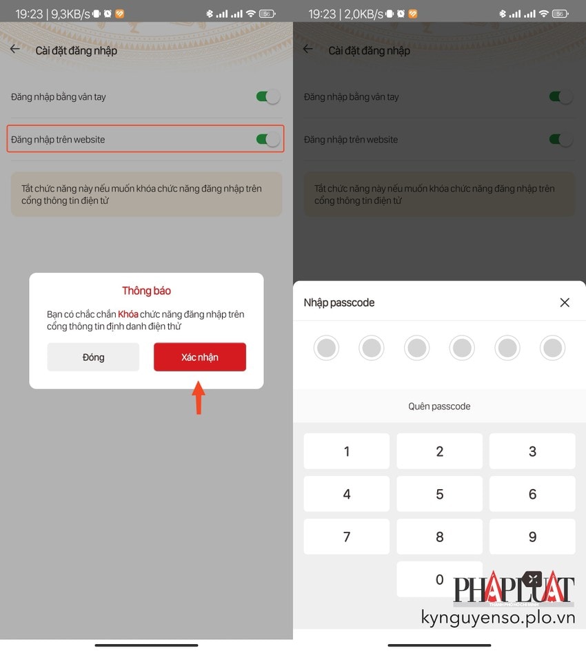 ngan-nguoi-khac-truy-cap-vneid-trai-phep Tắt tính năng đăng nhập trên website để hạn chế người khác truy cập VNeID trái phép. Ảnh: MINH HOÀNG