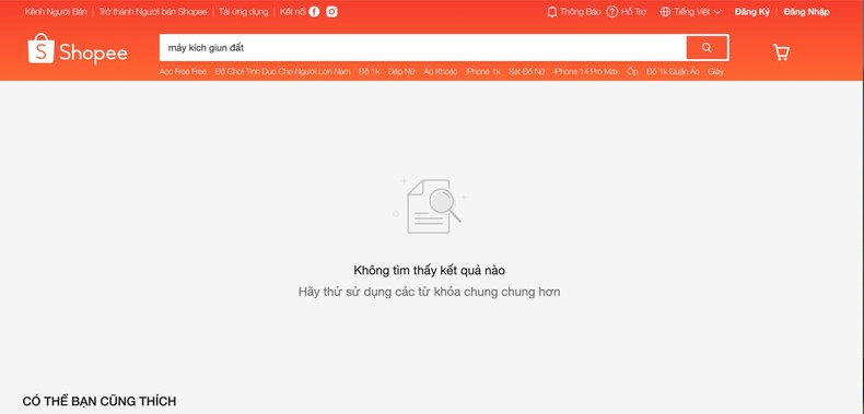 Shopee, Lazada đã gỡ bỏ sản phẩm 