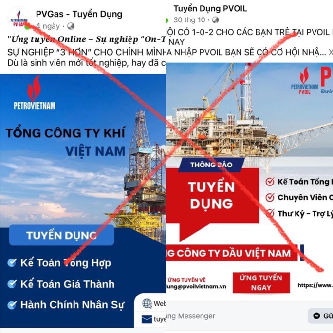 Xuất hiện tình trạng giả mạo để lừa đảo tuyển dụng vào các công ty dầu khí - Ảnh 1.