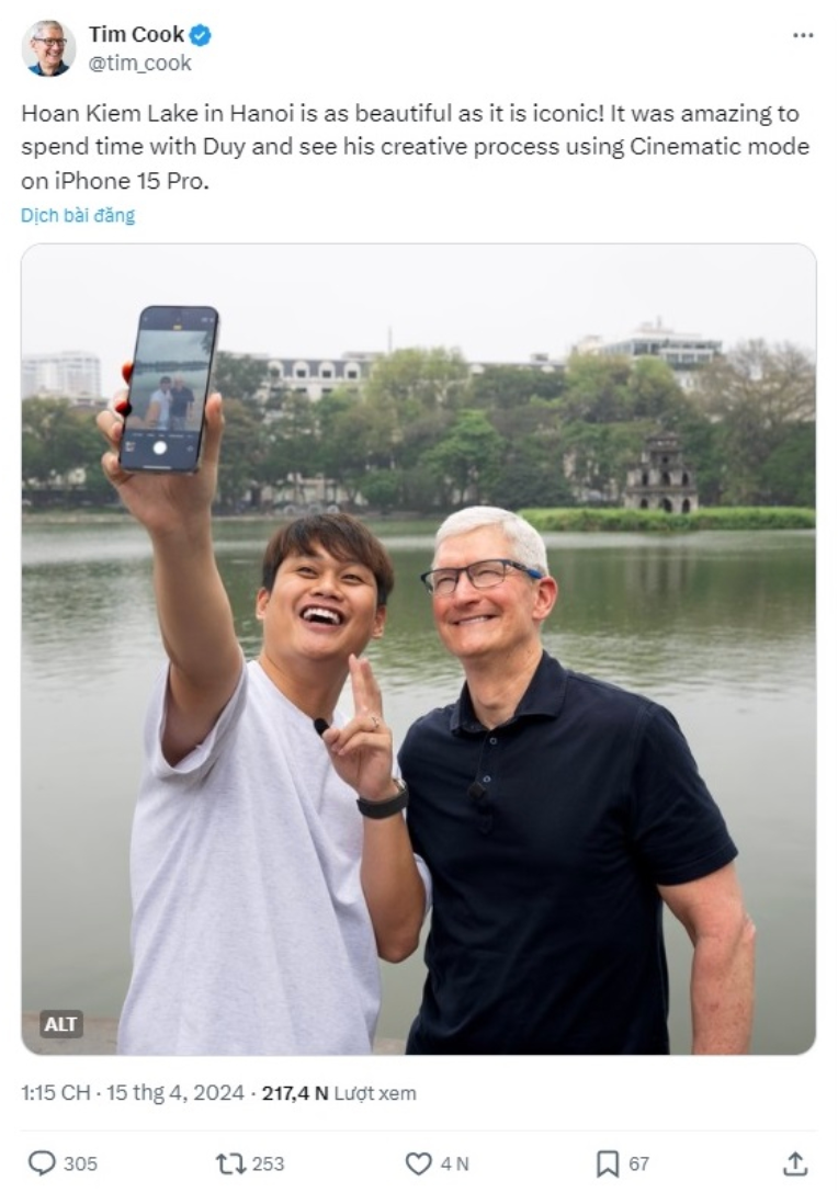 Tim Cook o VN