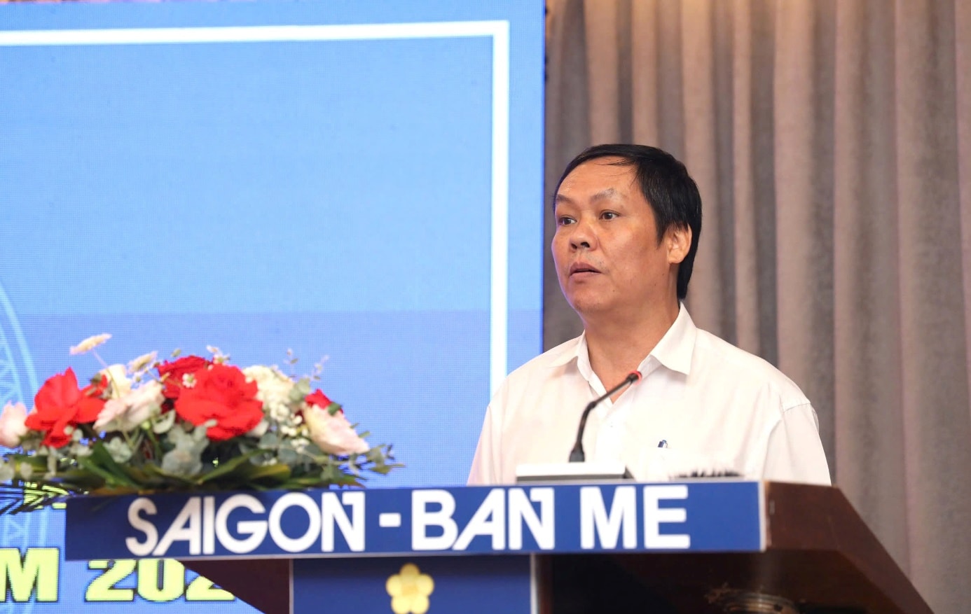 Ông Phạm Gia Việt, Phó Giám đốc Sở KH&CN tỉnh Đắk Lắk phát biểu tại lớp tập huấn.
