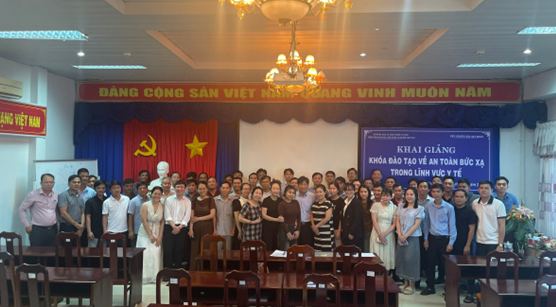 Đào tạo về an toàn bức xạ trong lĩnh vực y tế nhằm nâng cao chất lượng nguồn nhân lực. Ảnh CM.