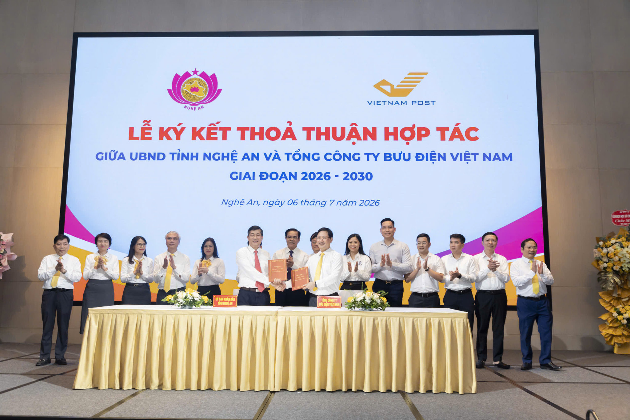Lễ ký kết thỏa thuận hợp tác giữa UBND tỉnh Nghệ An và Tổng công ty BĐVN giai đoạn 2026 - 2030.