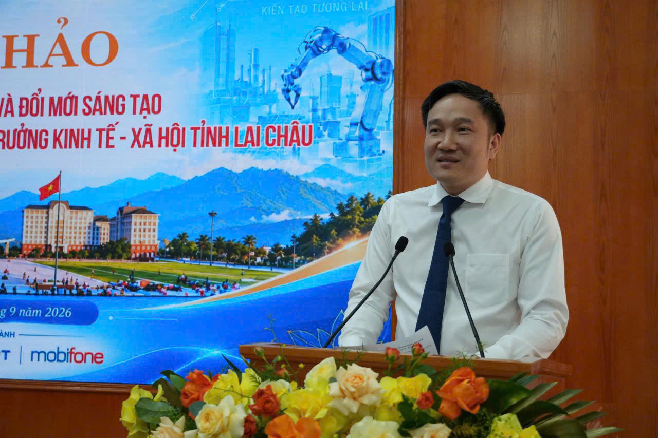 Nguyễn Tuấn Anh - phó bí thư tỉnh uỷ phát biểu chỉ đạo tại hội thảo