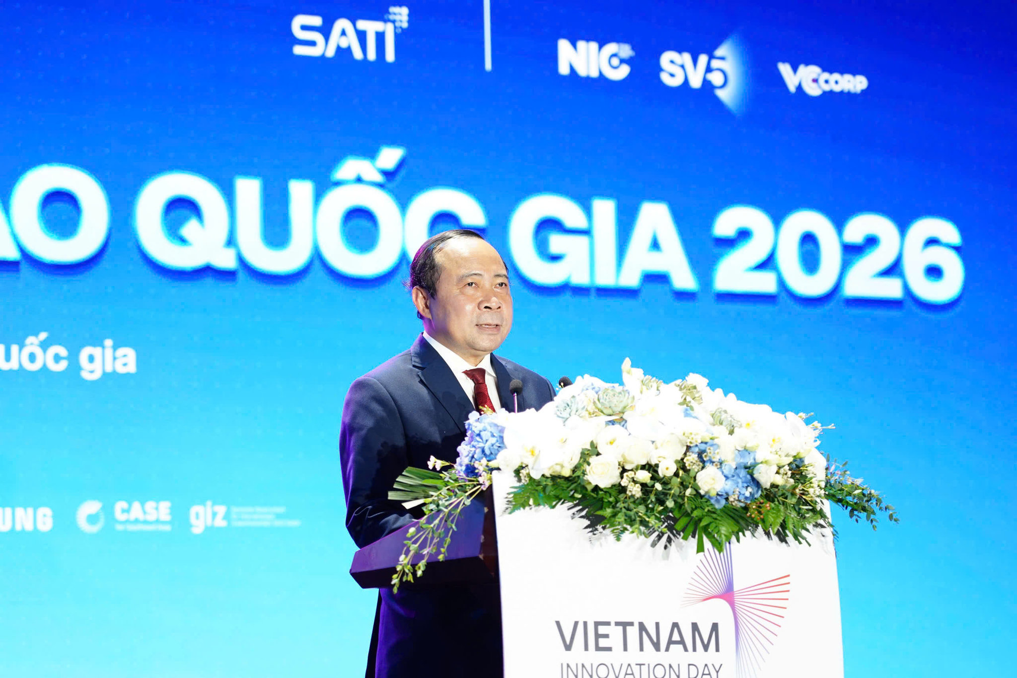 Bộ trưởng Bộ KH&CN Vũ Hải Quân phát biểu khai mạc buổi lễ.