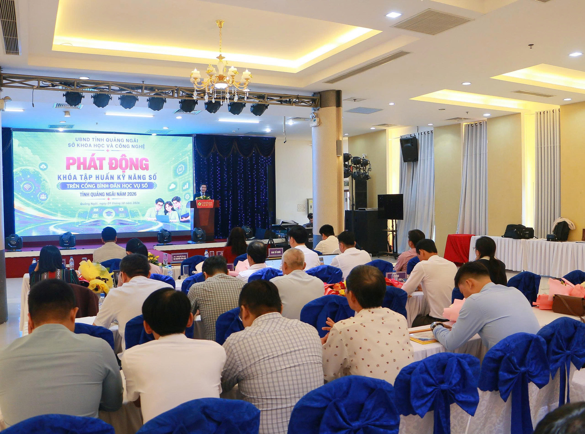 2. Lễ phát động Khóa tập huấn kỹ năng số trên Cổng Bình dân học vụ số tỉnh Quảng Ngãi năm 2026