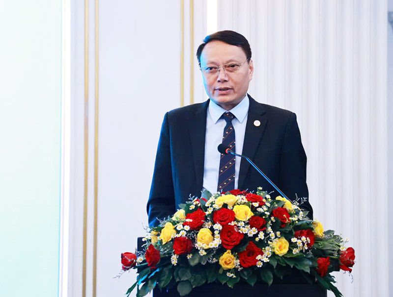 TS. Trần Hậu Ngọc, Phó Chủ tịch Ủy ban TCĐLCL Quốc gia phát biểu tại Hội thảo. (Ảnh: KA)