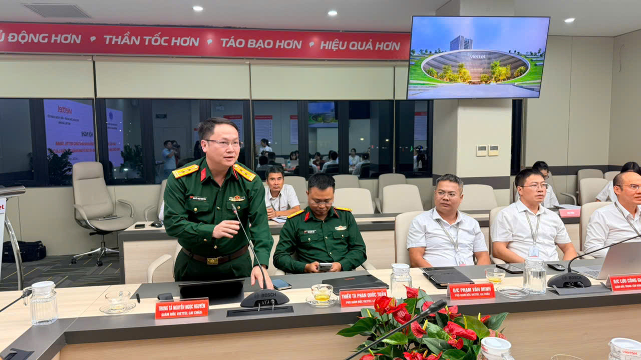 Trung tá Nguyễn Ngọc Nguyên- Giám đốc vietel lai châu
