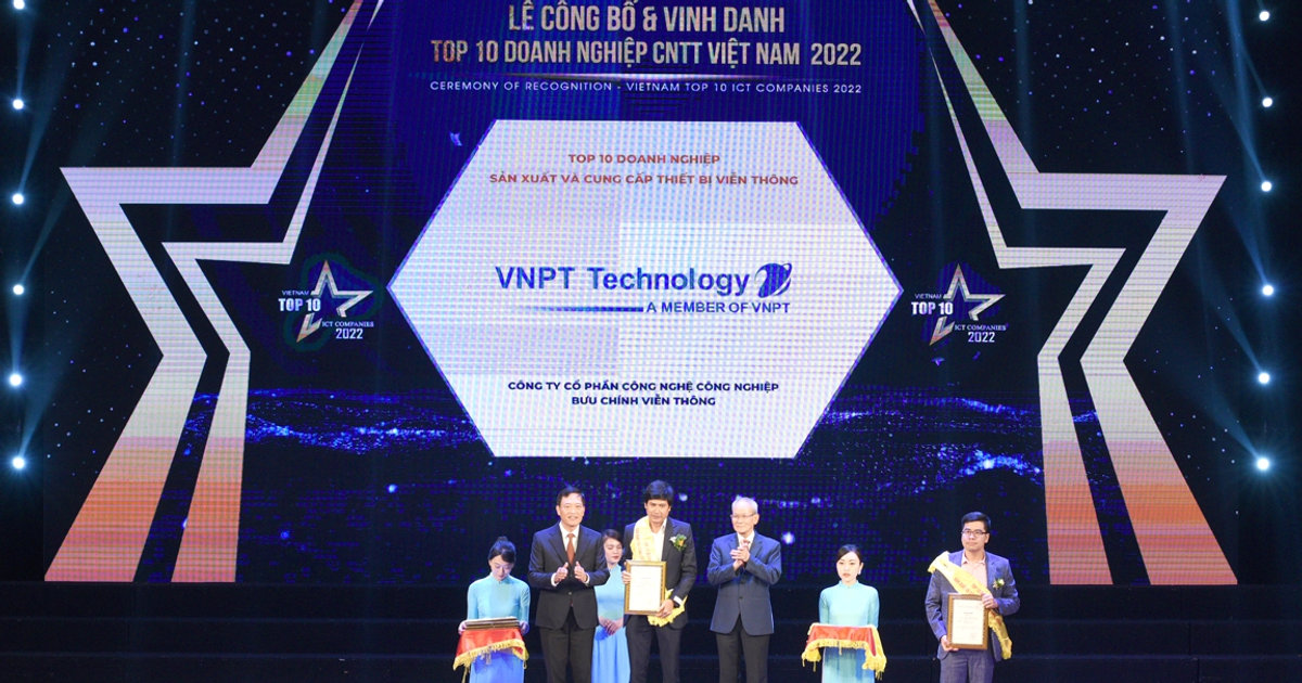 VNPT Technology lọt TOP 10 DN sản xuất, phân phối thiết bị viễn thông
