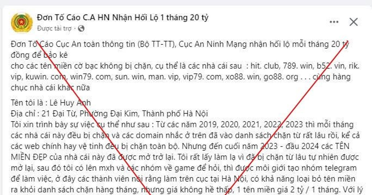 Tố cáo sai sự thật có thể bị xử lý thế nào?
