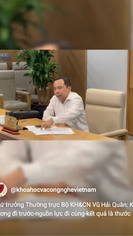 Thứ trưởng Thường trực Bộ KH&CN Vũ Hải Quân: Kỷ cương đi trước - nguồn lực đi cùng - kết quả là thước đo