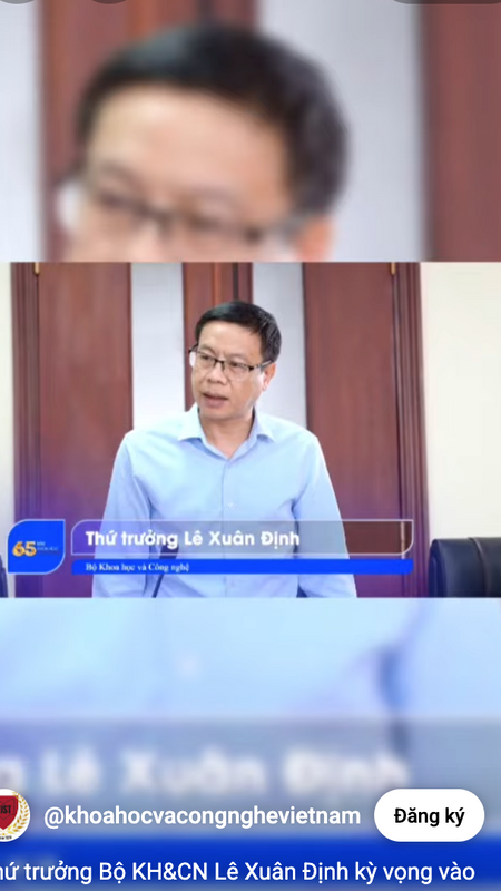 Thứ trưởng Bộ KH&CN Lê Xuân Định giao nhiệm vụ cho Tạp chí KH&CN Việt Nam bản D