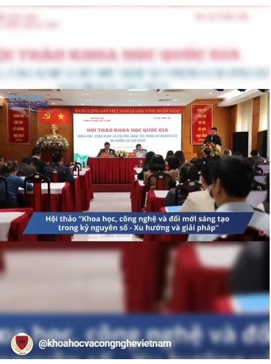 Hội thảo khoa học quốc gia: “KHCN và đổi mới sáng tạo trong kỷ nguyên số - Xu hướng và giải pháp”