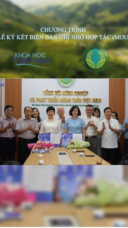 Lễ ký kết MOU giữa VJST-MOST và Tổng hội Nông nghiệp và Phát triển nông thôn Việt Nam