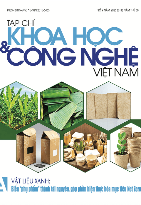 TẠP CHÍ KHOA HỌC VÀ CÔNG NGHỆ VIỆT NAM SỐ 9 NĂM 2026 (811)