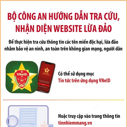 Bộ Công an hướng dẫn tra cứu, nhận diện website lừa đảo