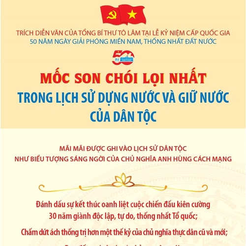 Mốc son chói lọi nhất trong lịch sử dựng nước và giữ nước của dân tộc