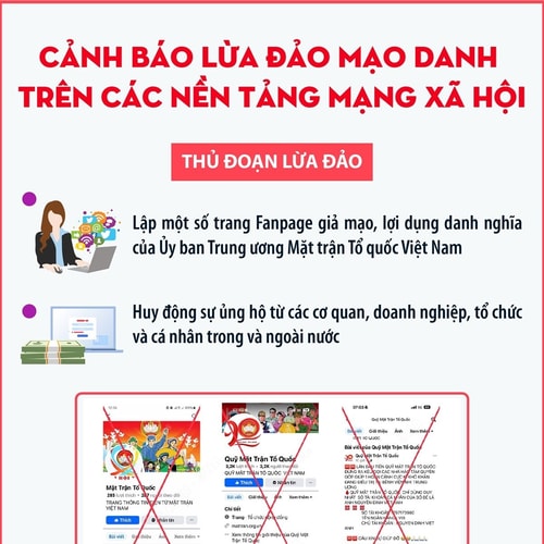 Cảnh báo lừa đảo mạo danh trên các nền tảng mạng xã hội