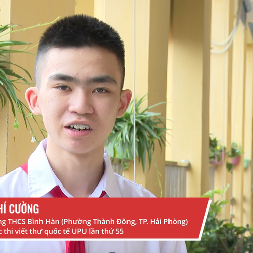 Học sinh Hải Phòng đạt giải Nhất cuộc thi viết thư UPU năm 2026