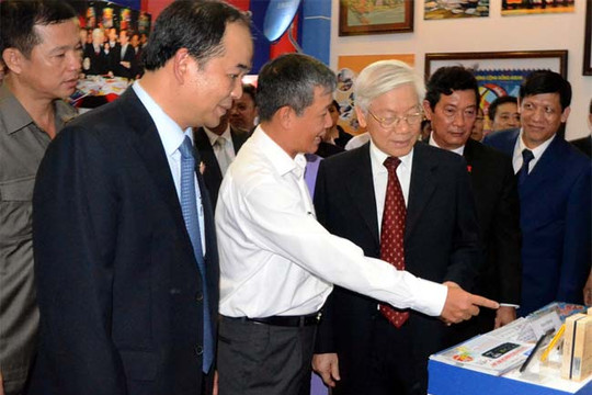  Quốc khánh 2/9: Tổng Bí thư Nguyễn Phú Trọng tới thăm triển lãm Thành tựu KT-XH 2015 