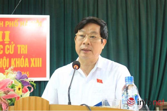  Bộ trưởng Nguyễn Bắc Son tiếp xúc cử tri phường Lê Lợi, thị xã Sơn Tây 