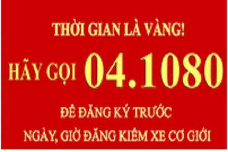  Hà Nội: Hẹn lịch đăng kiểm qua Tổng đài 1080 