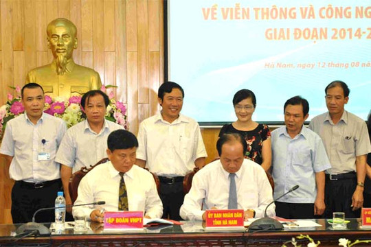  VNPT hợp tác chiến lược với UBND tỉnh Hà Nam về cung cấp hạ tầng VT-CNTT 