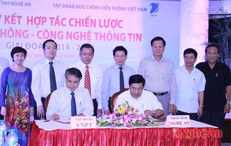  VNPT và UBND tỉnh Nghệ An ký kết thỏa thuận chiến lược 