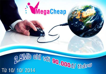  MegaCheap – Gói cước siêu tiết kiệm dịch vụ Internet 
