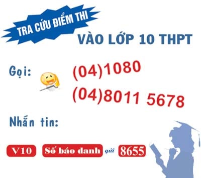  Tra cứu điểm thi vào lớp 10 THPT qua Tổng đài 1080 