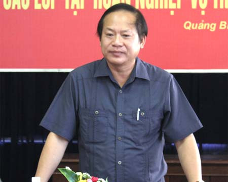  Thứ trưởng Trương Minh Tuấn thăm và làm việc với một số đơn vị trên địa bàn tỉnh Quảng Bình 