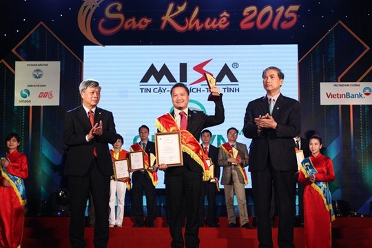  Phần mềm quản lý giáo dục triển khai theo hình thức thuê dịch vụ của MISA nhận danh hiệu Sao Khuê 2015 