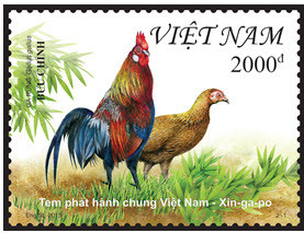  Phát hành bộ tem kỷ niệm 40 năm thiết lập quan hệ ngoại giao Việt Nam - Singapore 