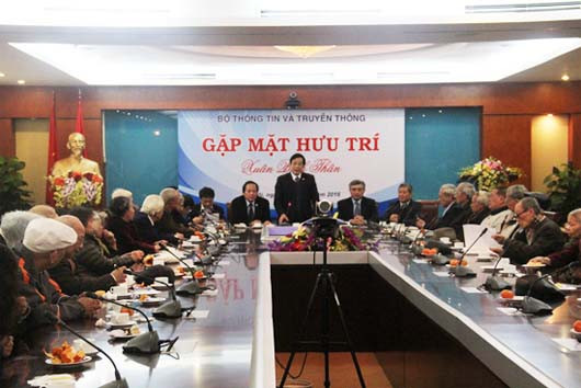  Bộ TT&TT gặp mặt cán bộ hưu trí nhân dịp Xuân Bính Thân 2016 