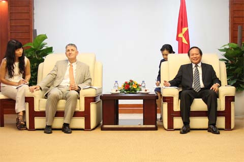  Bộ trưởng Trương Minh Tuấn tiếp và làm việc với Tổng Giám đốc Ericsson Việt Nam và Myanmar 
